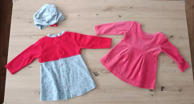 Lote 2 vestidos invierno bebé