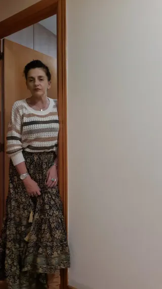 Falda NE&NU seda y viscosa