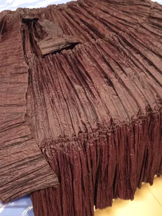 Falda larga de mujer marrón moka está nueva