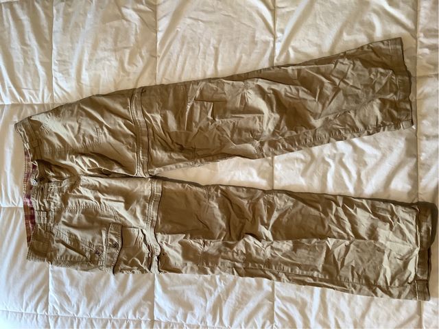 Pantalón trekking desmontable beige