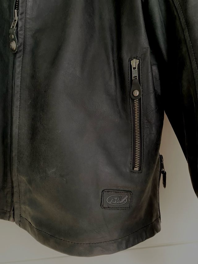 Chaqueta Moto Cuero RSD Enzo Cafe Racer