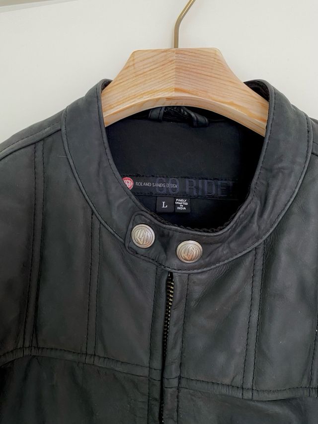 Chaqueta Moto Cuero RSD Enzo Cafe Racer