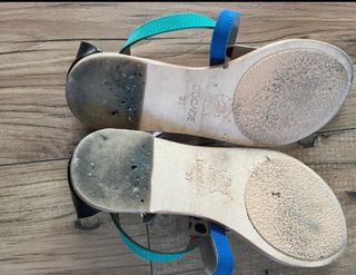 Sandalias planas piel estampado animal