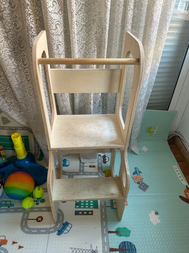 Torre aprendizaje madera 2 en 1