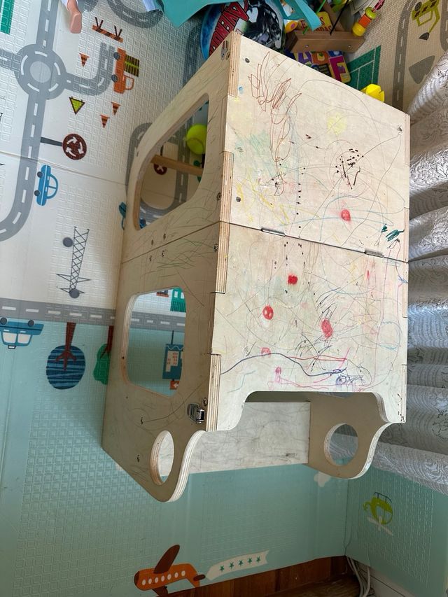 Torre aprendizaje madera 2 en 1