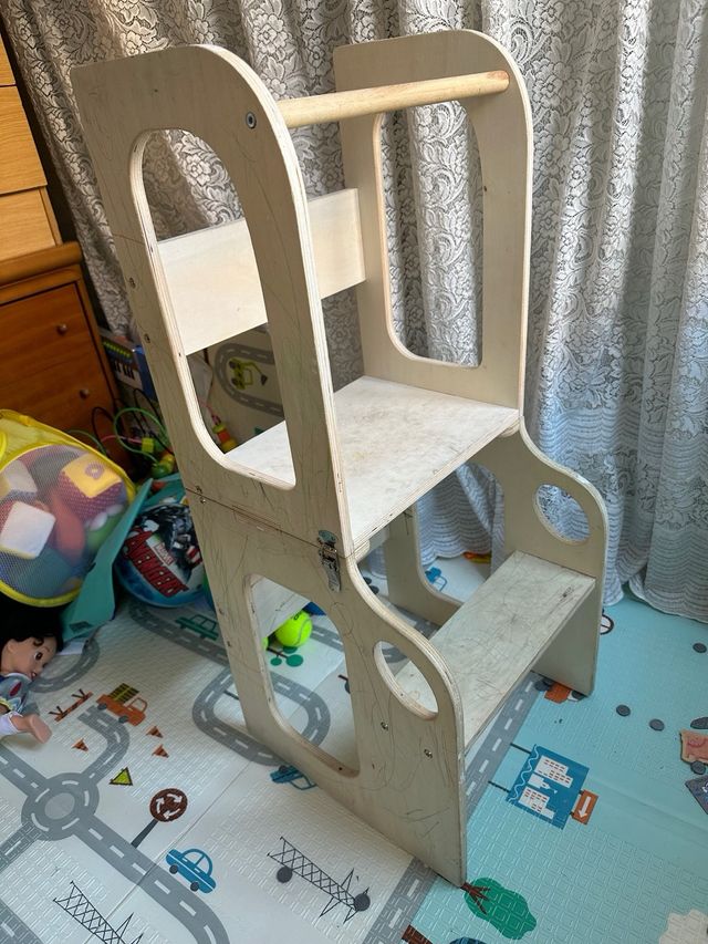 Torre aprendizaje madera 2 en 1