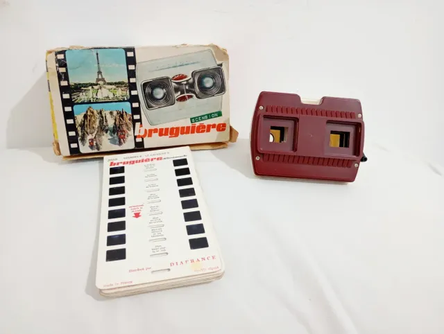 Visor Bruguière diapositivas vintage en caja