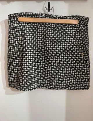 Falda Tweed Negra y Blanca