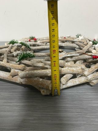 Ghirlanda Natalizia Legno Stelle e Bacche