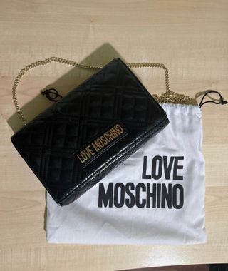 Borsa Love Moschino tracolla trapuntata nera