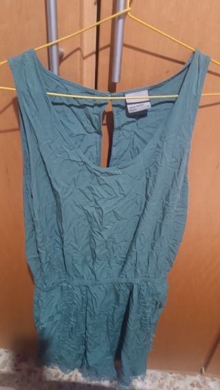 Mono corto Vero Moda verde encaje Talla M