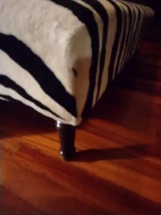 Puff Cebra Textil 1,25x0,60m