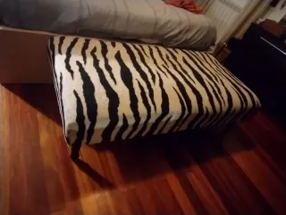 Puff Cebra Textil 1,25x0,60m