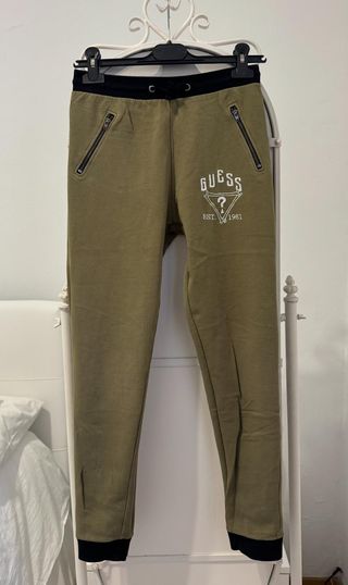 GUESS PANTALON CHANDAL VERDE MUJER S