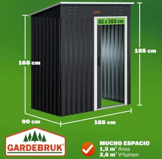 Casita de jardín GARDEBRUK metálica