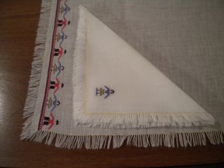 Tovaglietta caffè ricamata a mano-6 tovaglioli