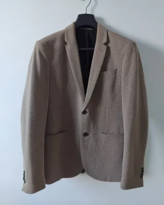 Blazer Zara uomo beige cammello