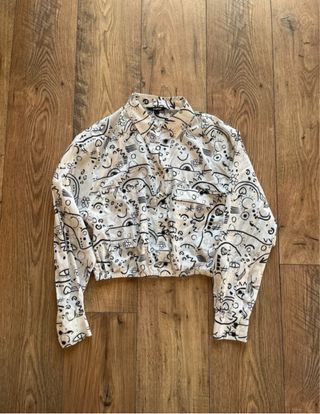 Camisa crop Desigual estampada