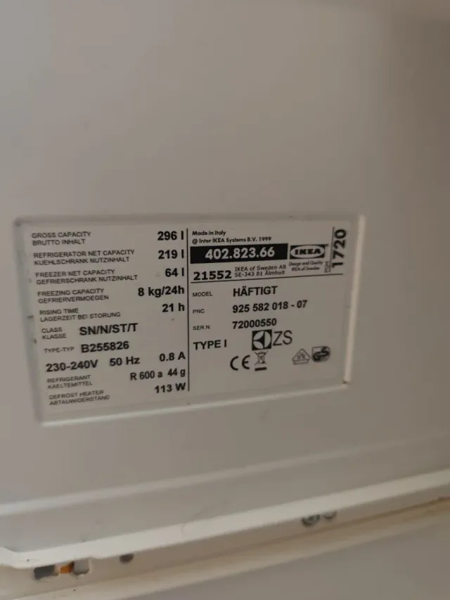 Nevera IKEA Haftigt A++ (B)