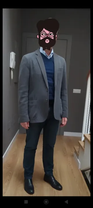 Blazer Sfera Gris con Coderas