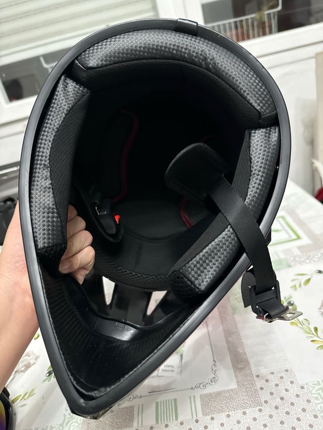 Casco Motocross Infantil Rosa y Negro