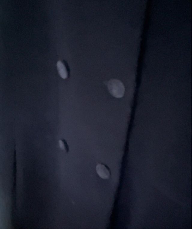 Abrigo paño niña T.10 azul marino