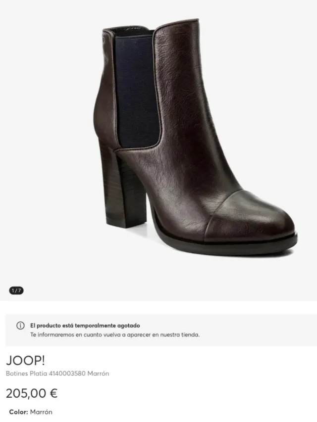 Botines marrones JOOP! de piel natural