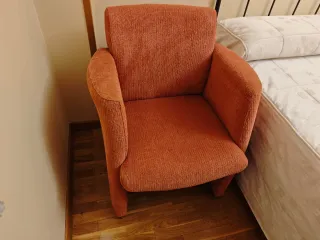 Butacón rosa de tela