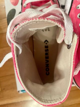 Converse All Star Fucsia + All star crema T.37