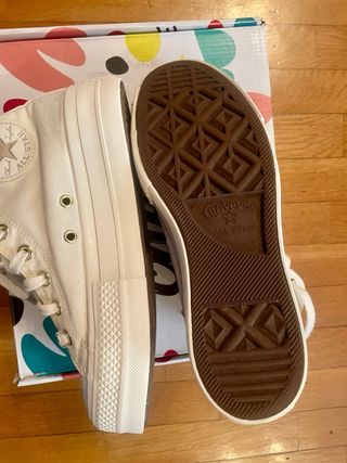 Converse All Star Fucsia + All star crema T.37