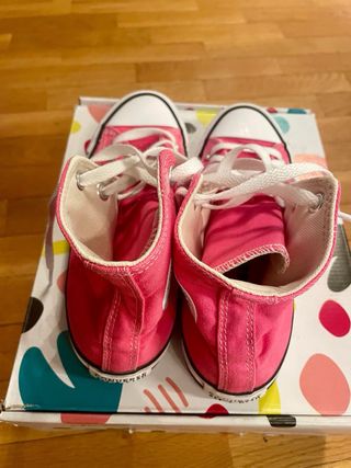 Converse All Star Fucsia + All star crema T.37
