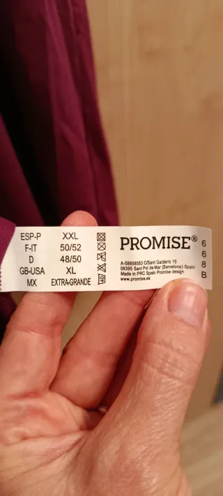 Camisón lencero morado