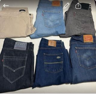 Lote Vaqueros Levi's y Lacoste talla 42/44