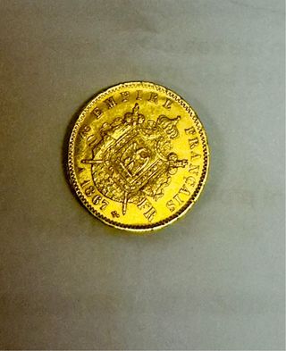 Moneda de Oro Imperio Francés 1867
