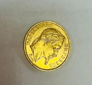 Moneda de Oro Imperio Francés 1867