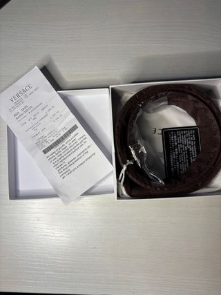 Cinturón Versace Negro y Dorado Medusa