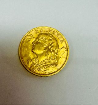 Moneda de Oro de suizo