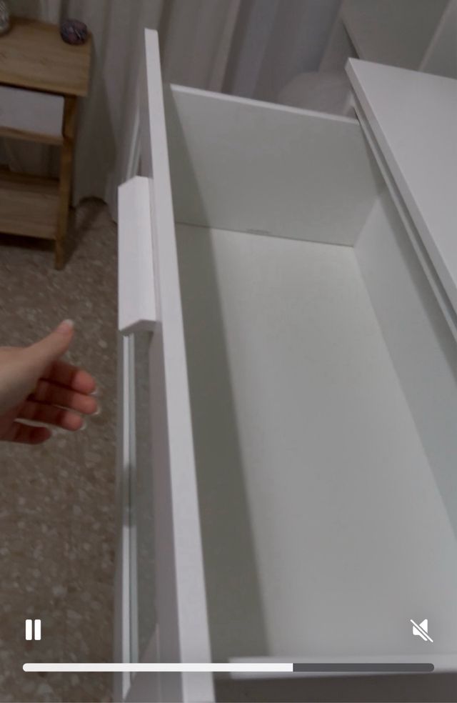 Cómoda BRIMNES IKEA Blanca y Gris