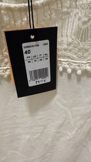 Top Mescalino Talla 40 Encaje Nuevo