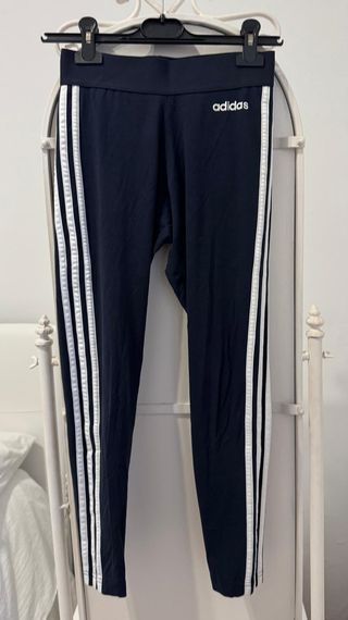 SET DE 2 LEGGINS MALLAS ADIDAS MUJER S GRIS AZUL
