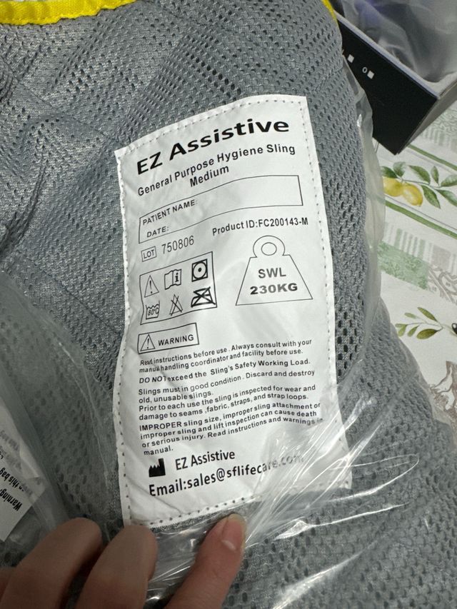 Arnés grúa para enfermos y ancianos