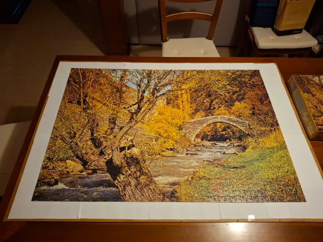 Puzzle 1500 pezzi Ponte sul fiume