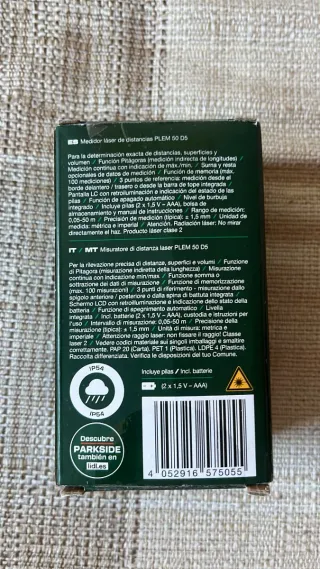 Medidor Láser Parkside PLEM 50 D5