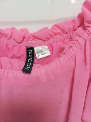 Blusa H&M Divided Rosa Talla S