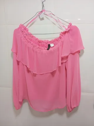 Blusa H&M Divided Rosa Talla S
