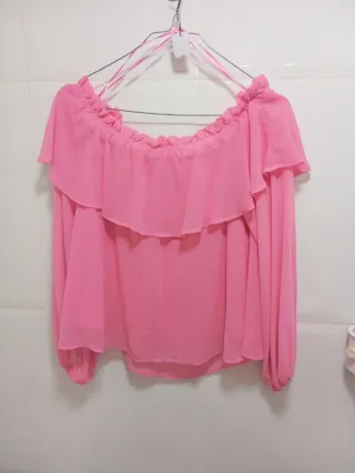 Blusa H&M Divided Rosa Talla S