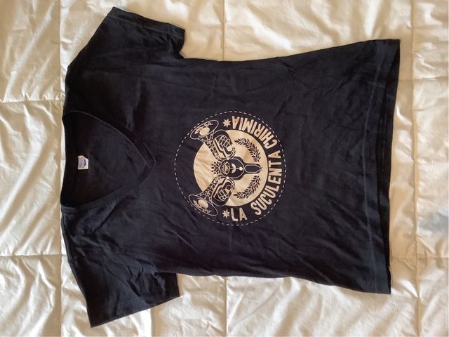 Camiseta Negra Algodón La Suculenta