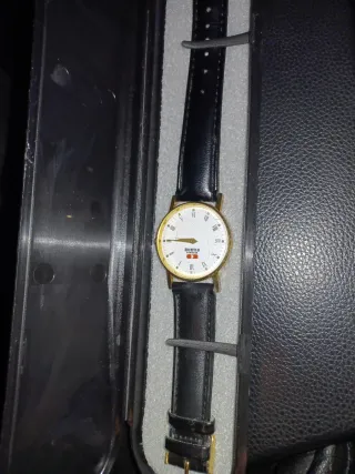 Reloj Neva Vintage Dorado y Marrón