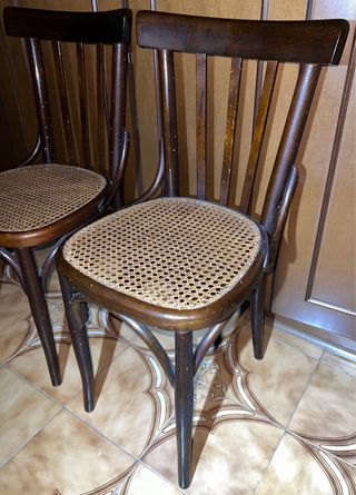 Coppia Sedie Vintage Thonet Anni '70