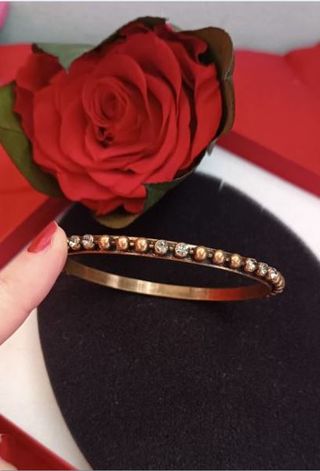 Braccialetto rigido bronzo stile etnico